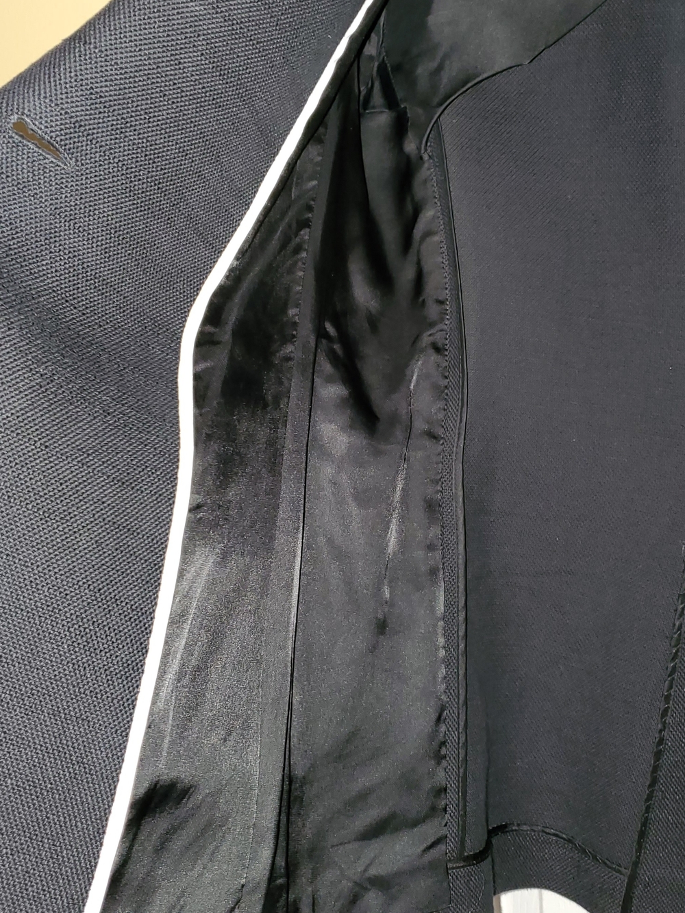 Theory Black Single-Button Blazer with Notch Lapels - Picture 3 of 12
